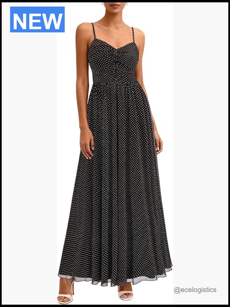 Women's Floral Maxi Dress Summer Spaghetti Strap Mesh Boho Sundress
